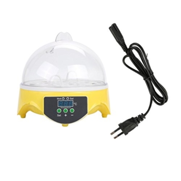 Blackpoolal Brutmaschine Vollautomatisch 7 Eier Motorbrüter Brutapparat mit LED Temperaturanzeige Flächenbrüter Brüter Inkubator für Enten, Hühner, Wachteln Etc. - 2