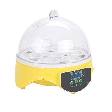 Blackpoolal Brutmaschine Vollautomatisch 7 Eier Motorbrüter Brutapparat mit LED Temperaturanzeige Flächenbrüter Brüter Inkubator für Enten, Hühner, Wachteln Etc. - 3