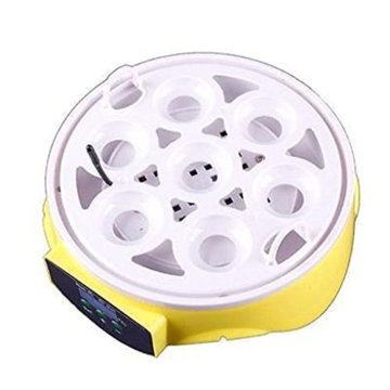 JUDIAO Mini Motorbrüter Inkubator, HimanJie Vollautomatische Brutmaschine, Motorbrüter Hühner, Brutapparat mit LED Temperaturanzeige und Temperaturfühler, für 7 Hühnereier - 3