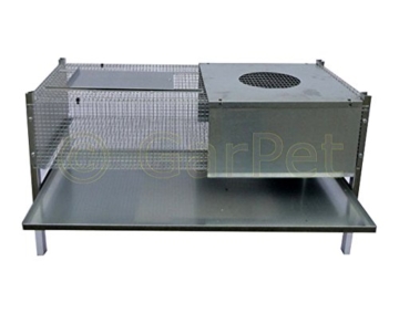 Küken Aufzucht Wärme Box Heim Metall Aufzuchtbox 100x50x50 für 50-60 Küken - 3