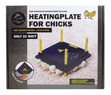 Küken-Wärmeplatte Comfort 30x30cm - 22 Watt, Heizplatte für Küken, Heizmatte, Kükenwärmer, Heizkabel, Inkubator, Kunstglucke, Wärmebirne - 4