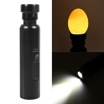Portable Schwarz Cool Light LED Kerzenlampe Inkubator Super Helle Egg Candler Tester Neu für Überwachung Ei Inkubator - 3