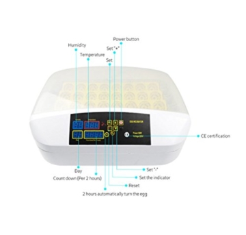 Qazwsx Brutmaschine 32 Digital Mini Automatische Eier Inkubator Geflügel Hatcher Für Hühner Enten Gänse Vögel - 4