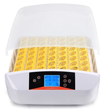 Sailnovo Inkubator Vollautomatische Brutmaschine 56 Eier Brutkasten Brutgerät Motorbrüter Hühner enten, Brutapparat mit LED Temperaturanzeige und Präzieser Temperaturfühler - 3