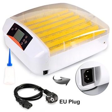 Sailnovo Inkubator Vollautomatische Brutmaschine 56 Eier Brutkasten Brutgerät Motorbrüter Hühner enten, Brutapparat mit LED Temperaturanzeige und Präzieser Temperaturfühler - 5