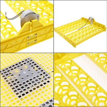 Serface Brutmaschine Vollautomatisch Hühner, Brutapparat Brutkasten Inkubator für 48 Eier Flächenbrüter 48 x 47 x 23 cm - 6