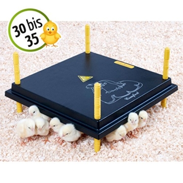 VOSS.farming Küken-Wärmeplatte Comfort 40 x 40 cm - 42 Watt, Hochwertige Heizplatte, Kükenwärmer, Wärmelampe, Stalllampe, Inkubator, Kunstglucke - 2