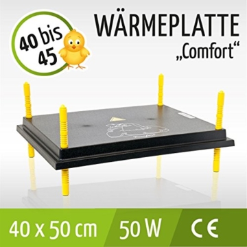 VOSS.farming Küken-Wärmeplatte Comfort 40 x 50 cm - 50 Watt, Hochwertige Heizplatte, Kükenwärmer, Wärmelampe, Stalllampe, Inkubator, Kunstglucke - 3