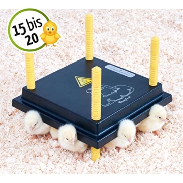 Wärmeplatte 25x25cm 15W Küken-Aufzucht Wärmelampe Geflügel Hühner - 2