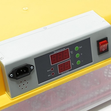 Wiltec Vollautomatische Brutmaschine 24 Eier Brutapparat Flächenbrüter Brüter Inkubator - 4