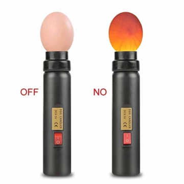 ZJchao Schierlampe Ei Candler Zucht Ei Fruchtbarkeitsprüfer, EU-Stecker - 3